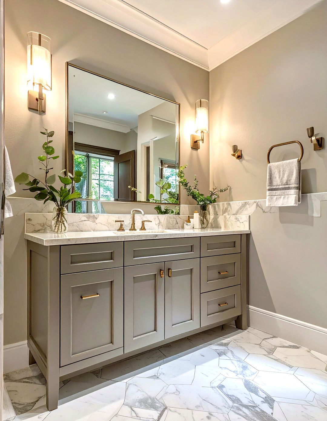 Transitional Harmony Guest Bathroom - 30 guest bathroom remodel ideas