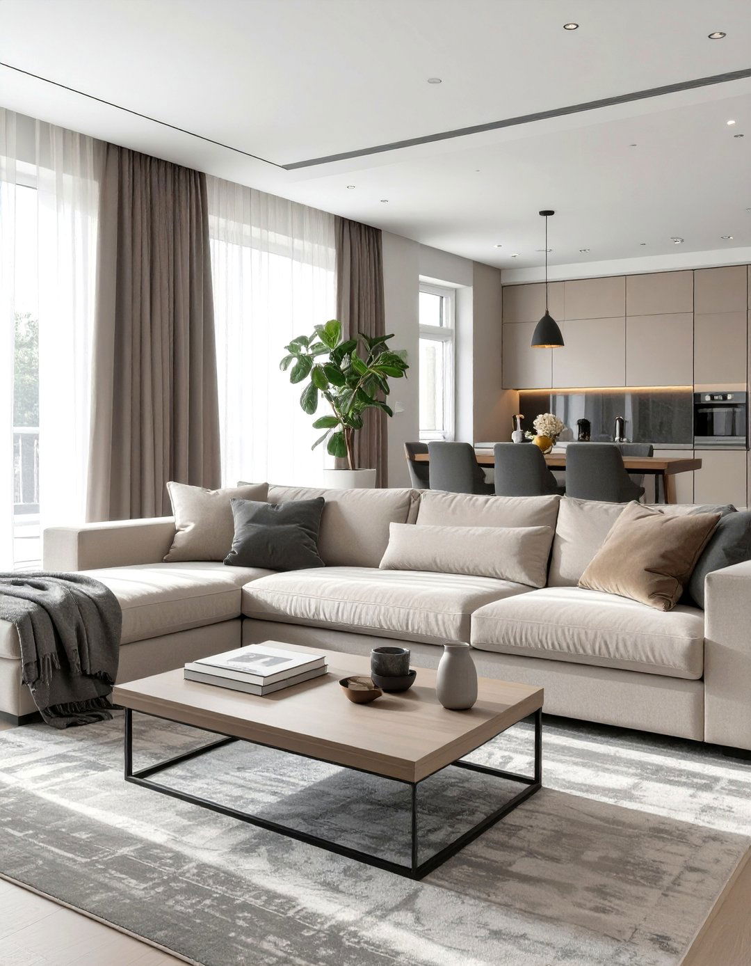 Transitional Harmony Open Living Room - 30 open living room ideas