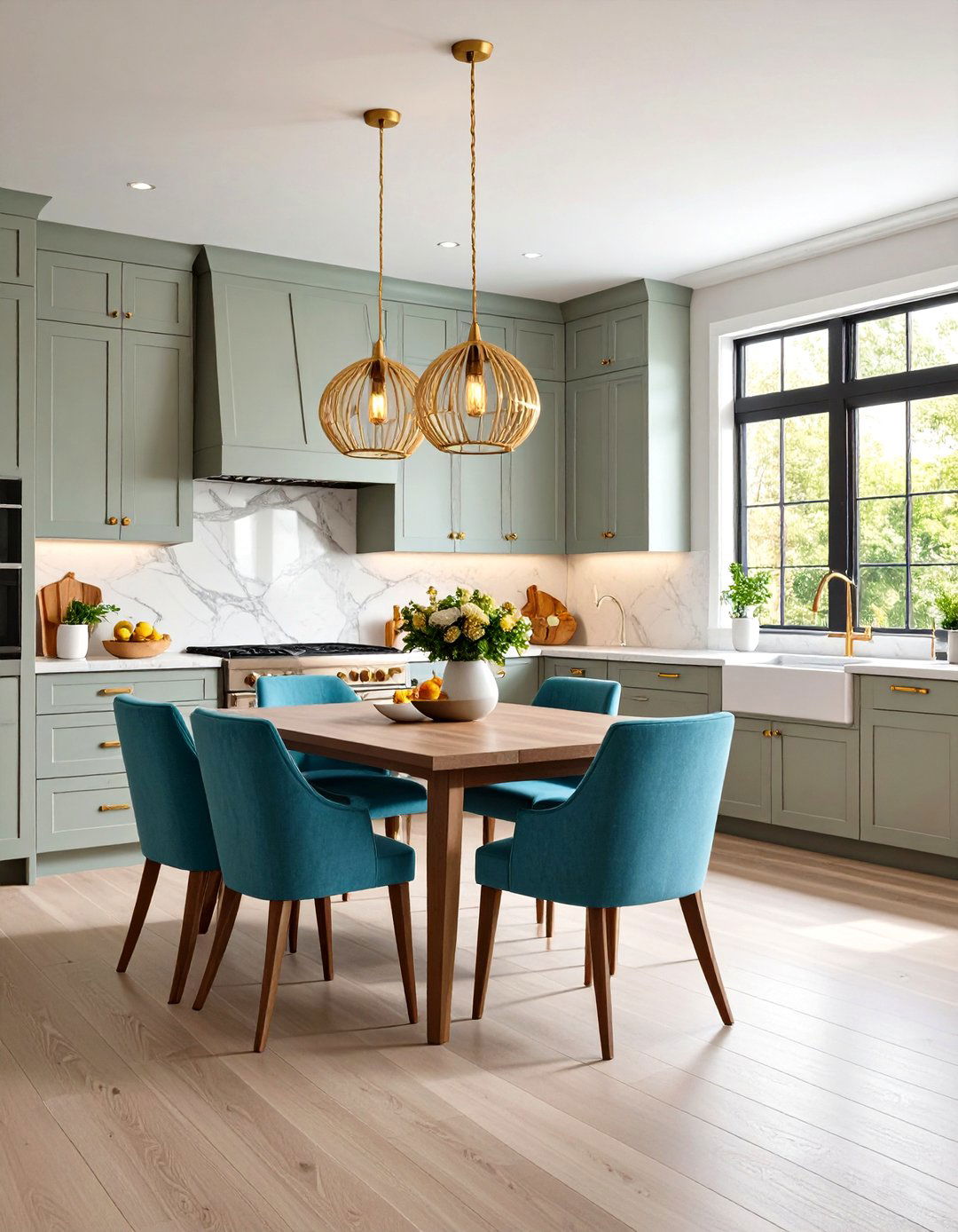 Transitional Kitchen Dining Room - 30 kitchen dining room ideas