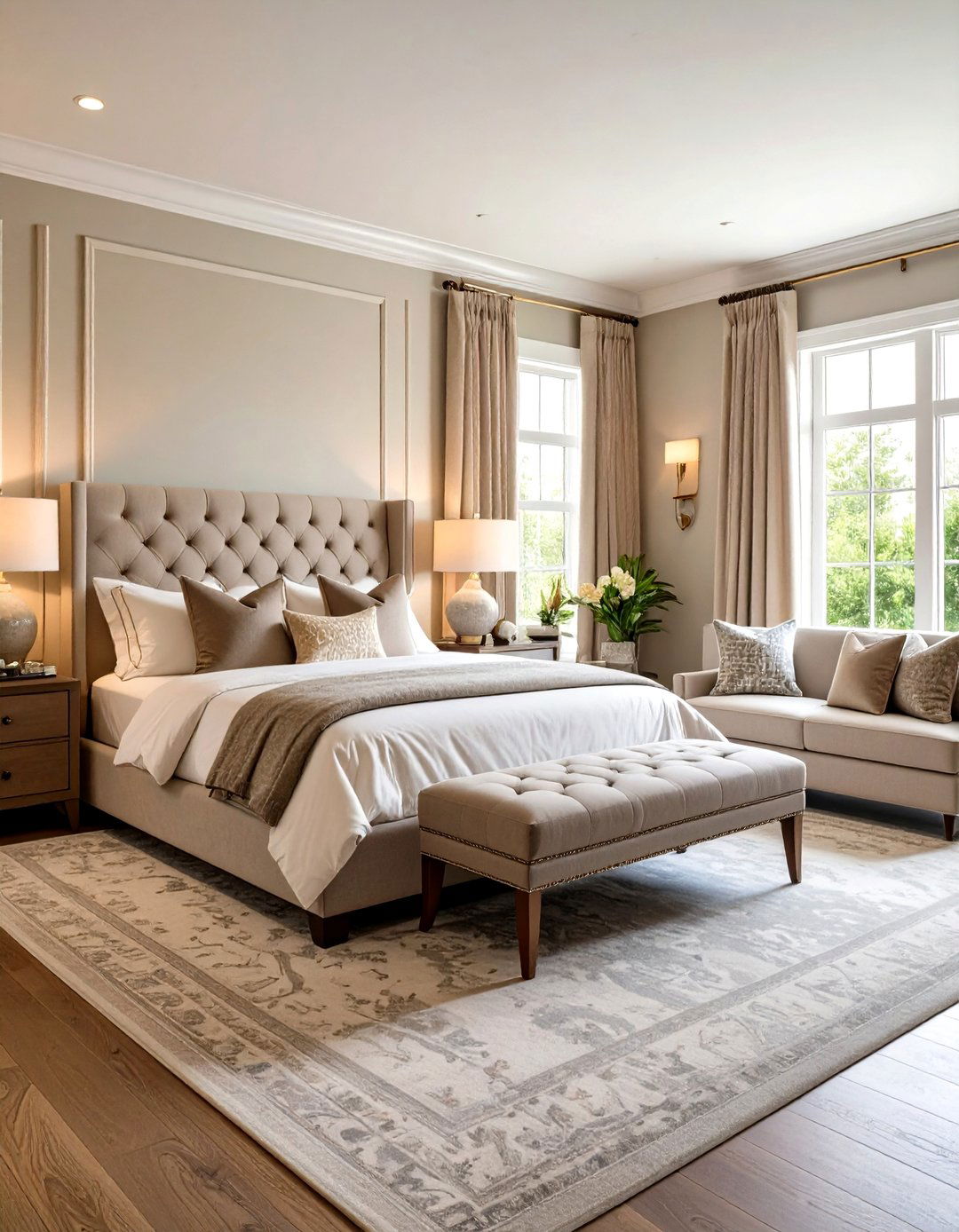 Transitional Master Suite - 30 3d interior design ideas