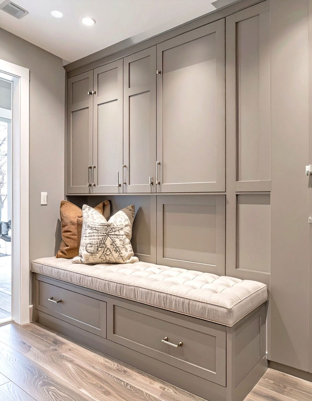 Transitional Mudroom with Classic Details - 30 modern mudroom ideas