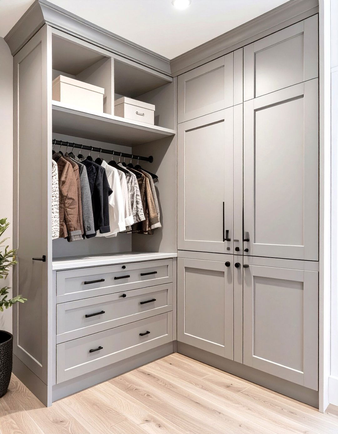 30 Efficient Corner Closet Ideas to Save Space - We Love Home Blog