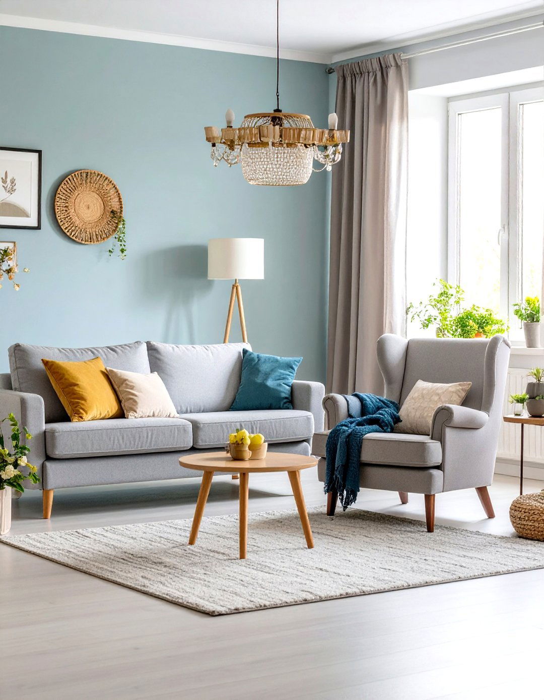 Transitional Style Living Room - 30 light grey couch living room ideas