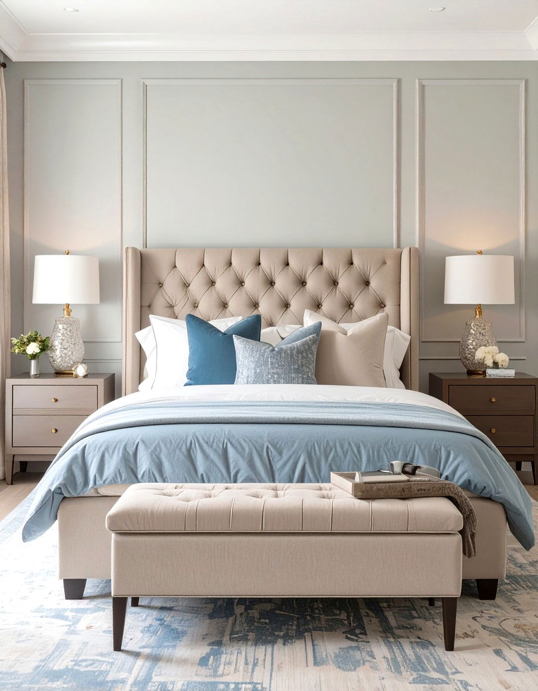 Transitional Style Master Bedroom - 30 interior design drawing ideas