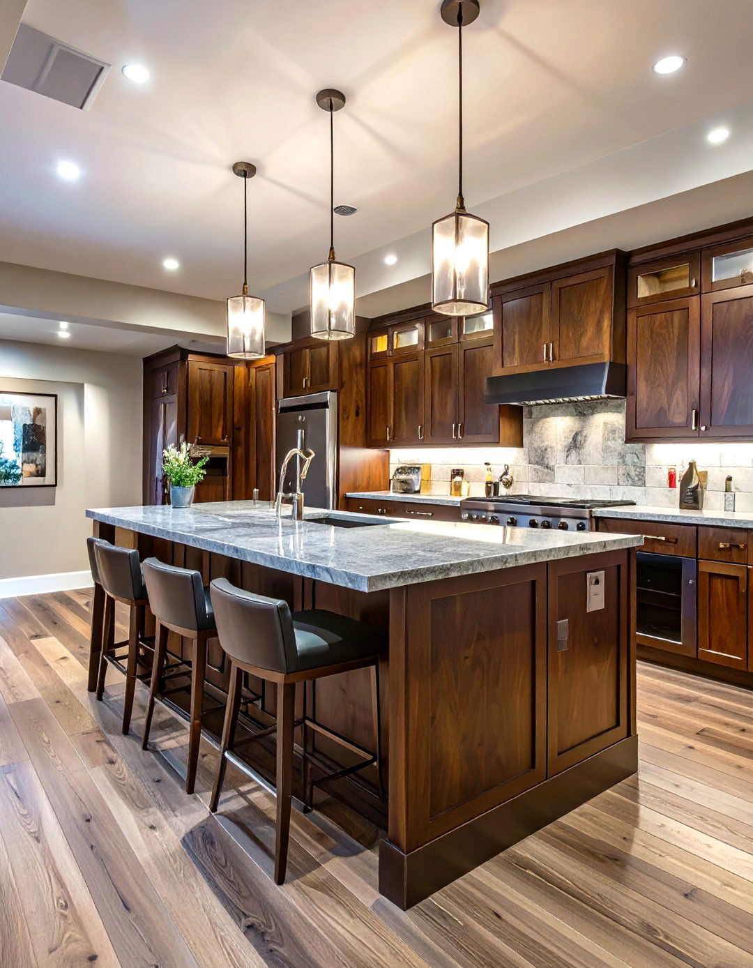 Transitional Style Small Basement Bar - 30 small basement bar ideas