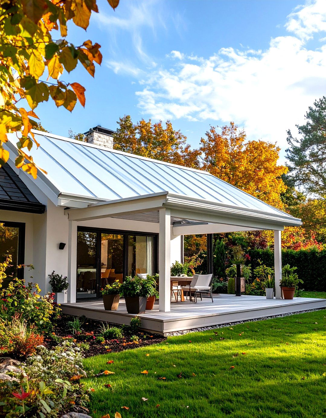 Translucent Fiberglass Patio Roof - 30 patio roof ideas attached to house