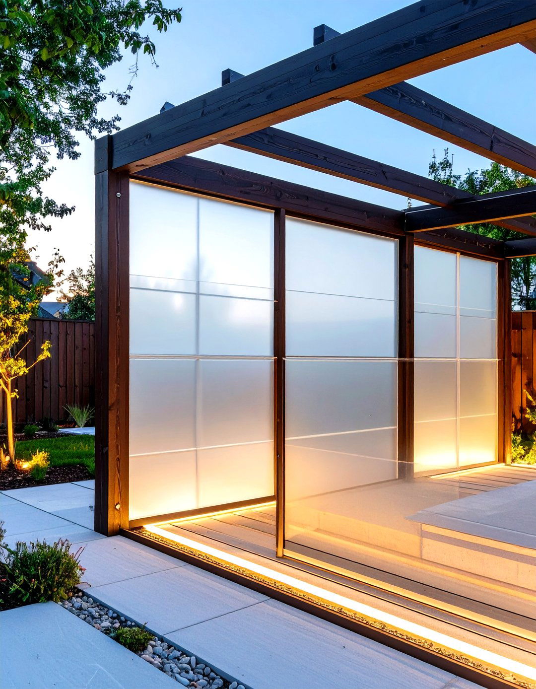 Translucent Panel Under Deck Lattice - 30 under deck lattice ideas