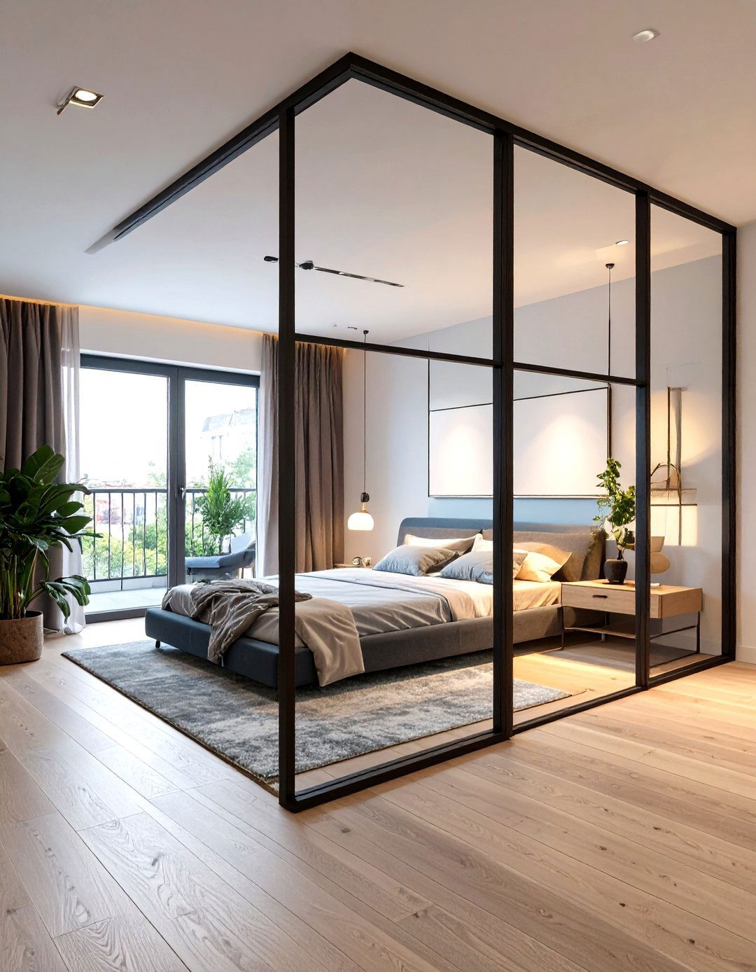 Transparent Divisions Minimalist Apartment - 30 minimalist home design ideas