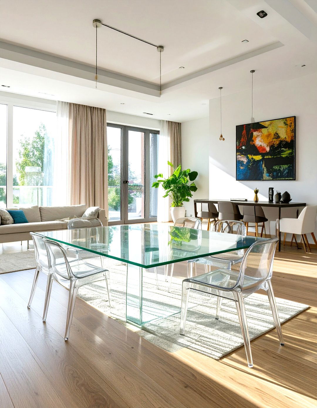 Transparent Furniture Minimalist Space - 30 minimalist style interior design ideas