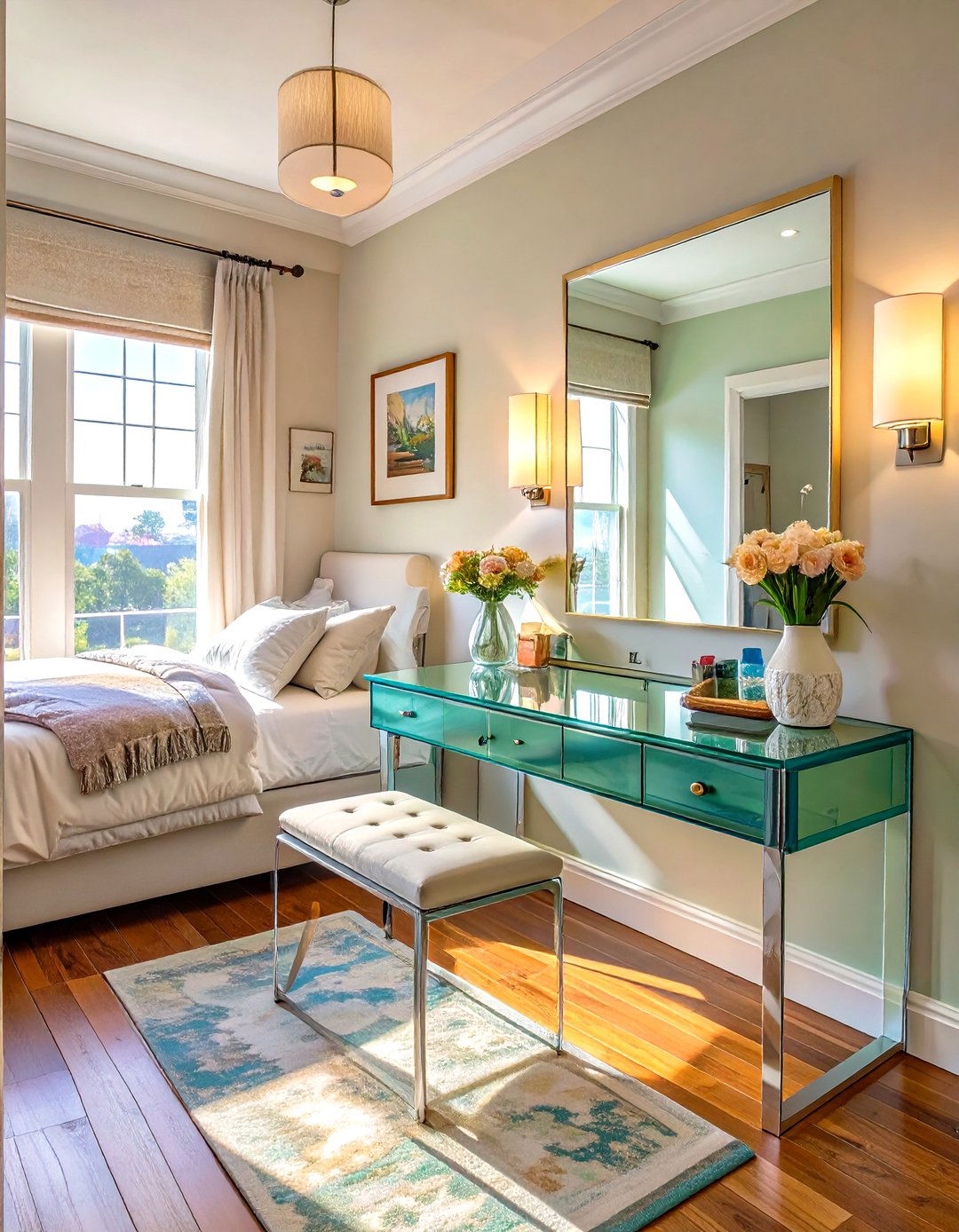 Transparent Furniture for Tiny Bedrooms - 30 tiny bedroom ideas