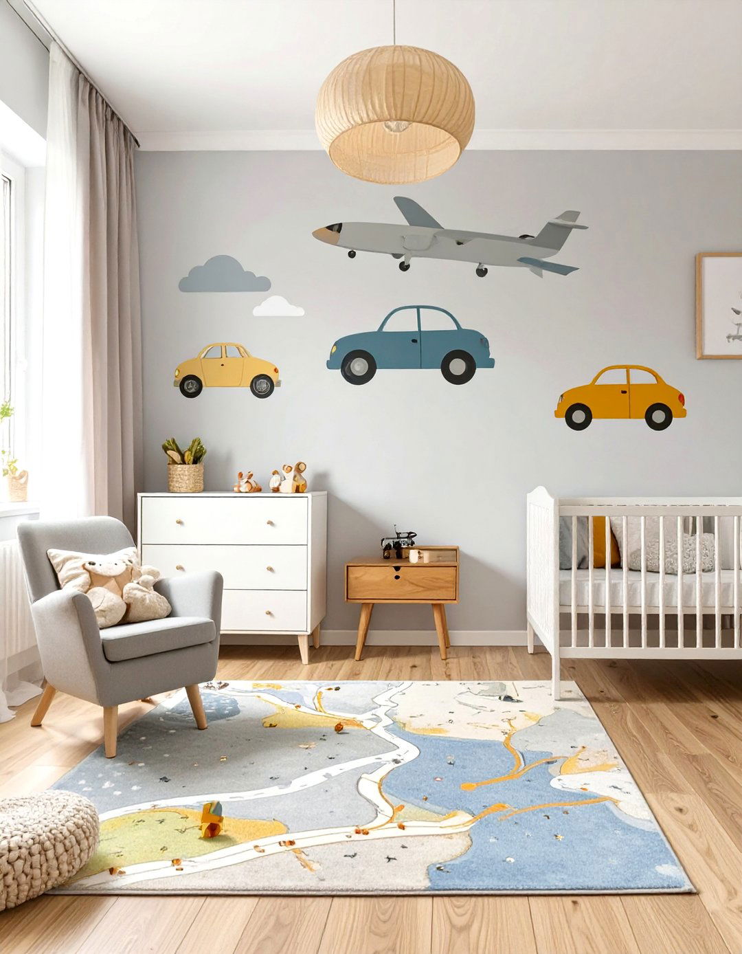 Transportation and Vehicles Nursery - 30 baby boy nursery ideas for small rooms