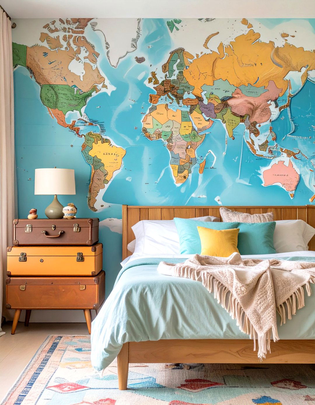 Travel Inspired Teenage Girl Bedroom - 30 teenage girl bedroom ideas