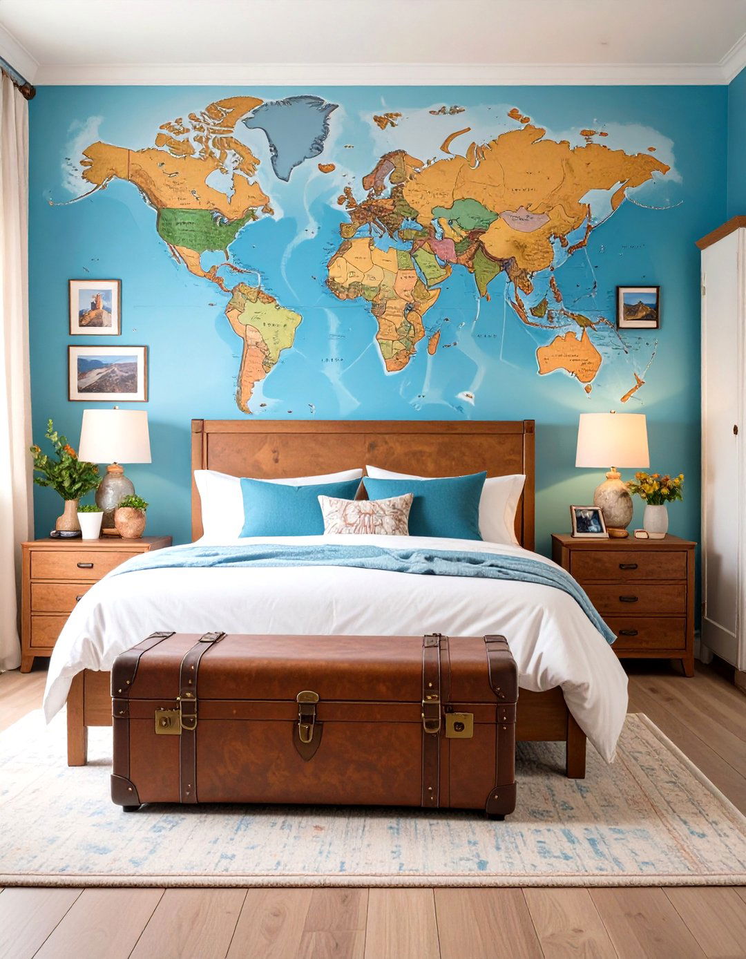 Travel Themed Explorers Bedroom - 30 couples bedroom ideas