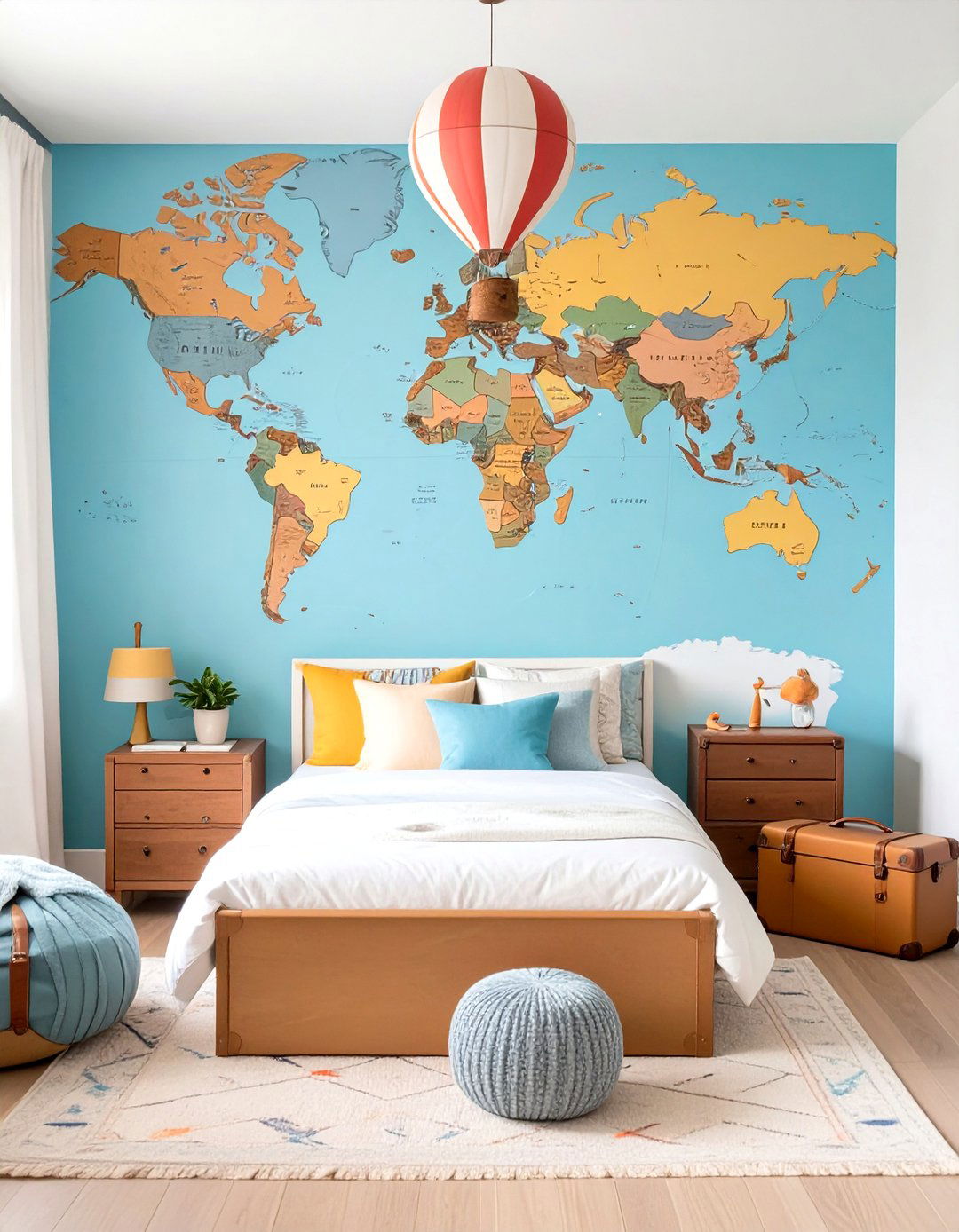 Travel and Adventure Toddler Girl Bedroom - 30 toddler girl bedroom ideas