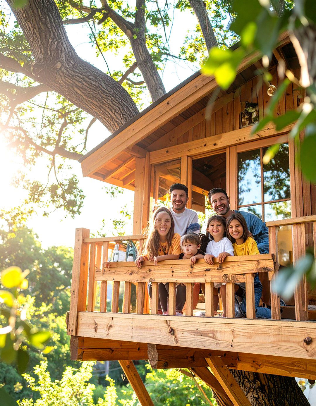 Treehouse Adventure Photoshoot - 30 outdoor family photoshoot ideas