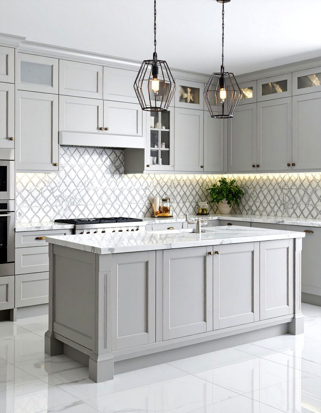 Trellis Pattern Kitchen Wallpaper - 30 kitchen wallpaper ideas