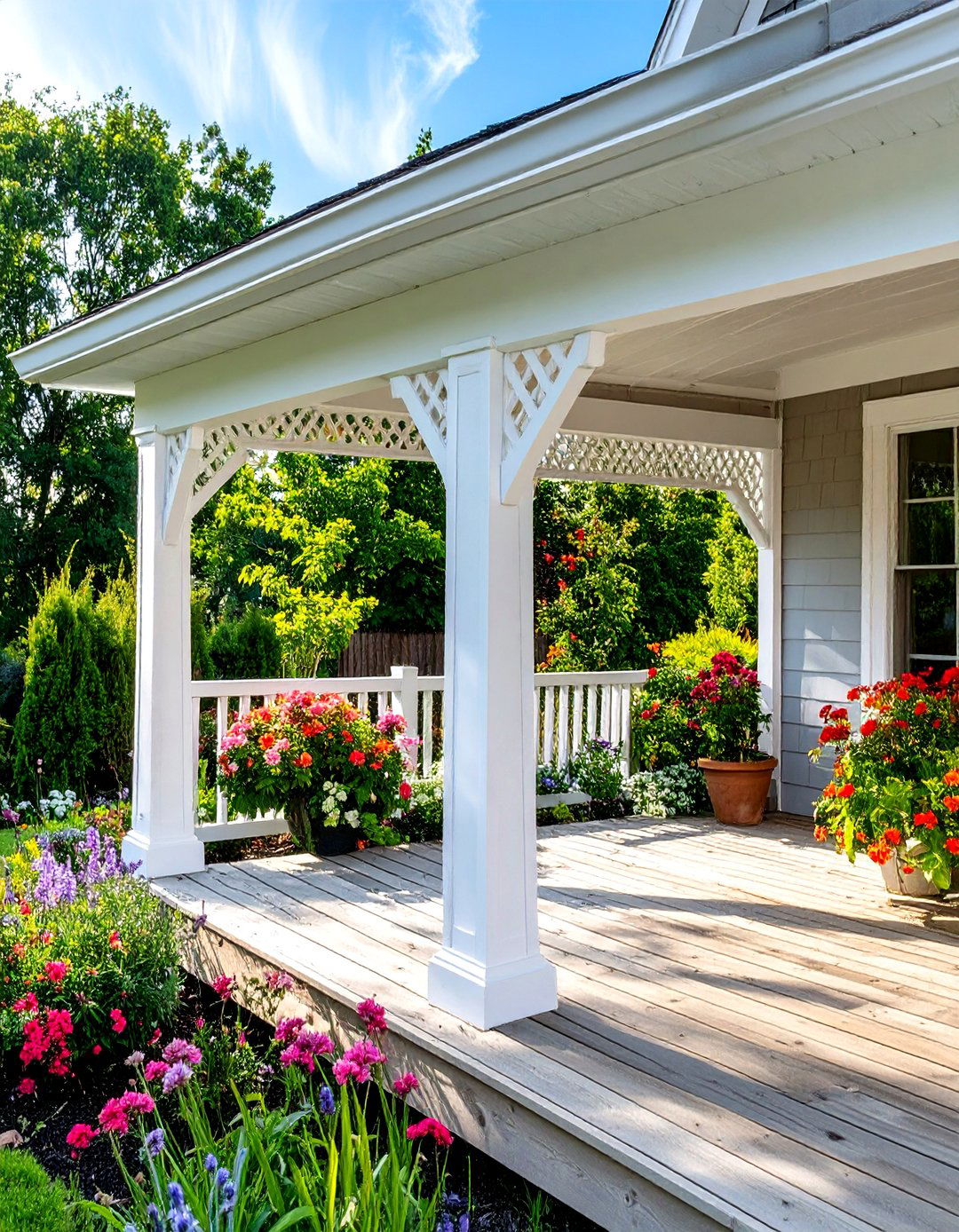 Trellis or Lattice Fascia - 30 deck fascia ideas