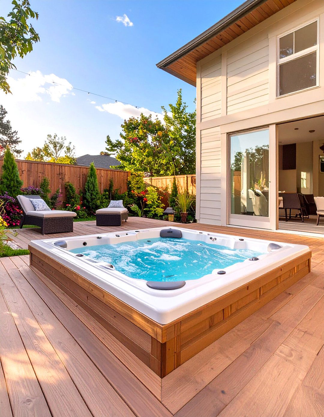 Trex Deck with a Hot Tub - 30 trex deck ideas