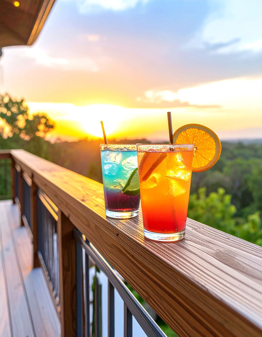 Trex Railing with a Cocktail Rail Top - 30 trex deck railing ideas