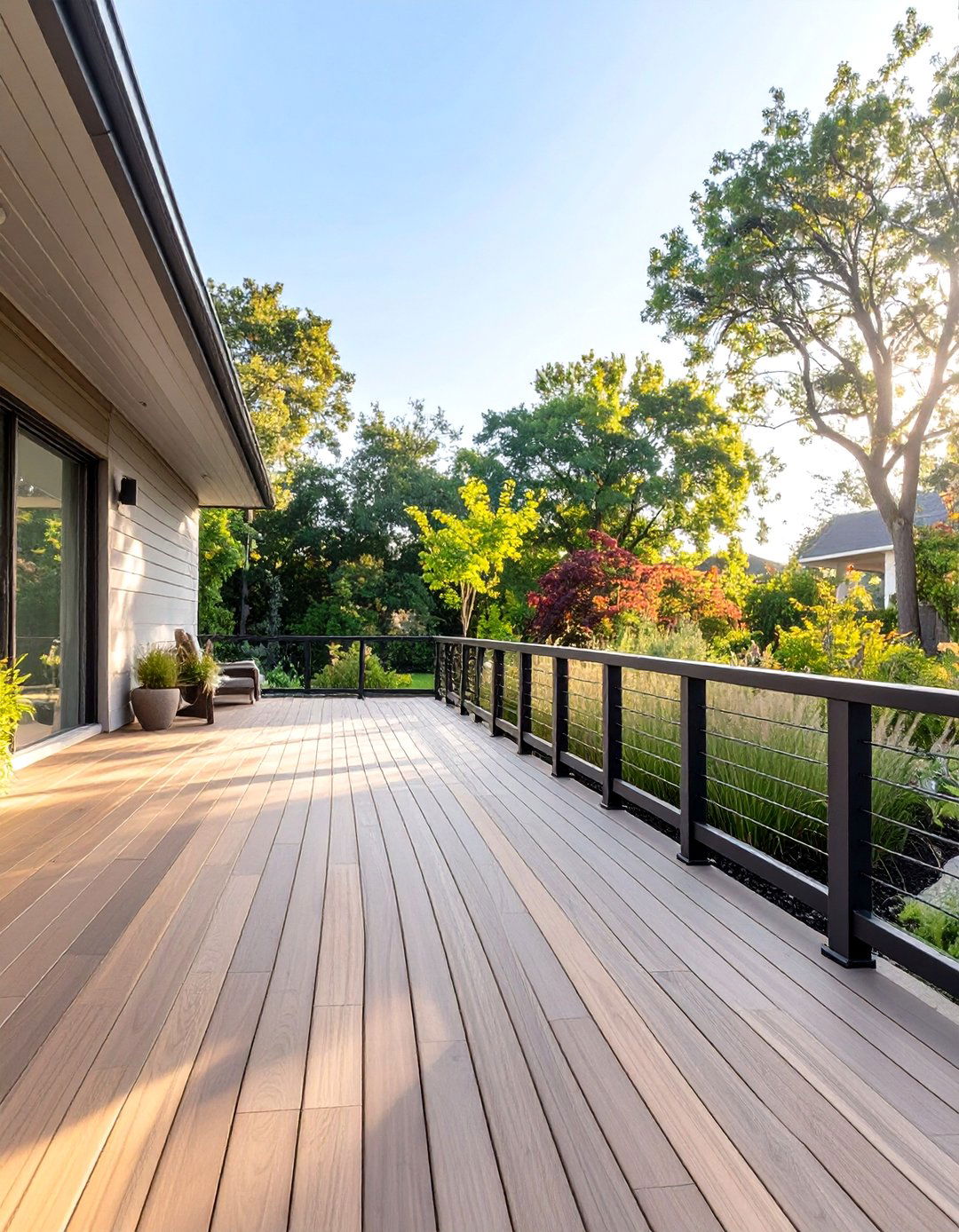Trex Signature Railing with a Top Rail Only - 30 trex deck railing ideas