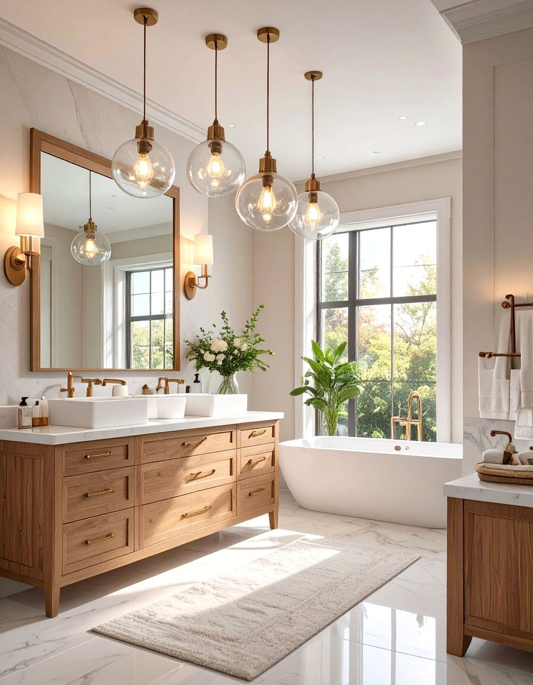 Triple Pendant Bathroom Lighting - 30 bathroom lighting ideas over mirror