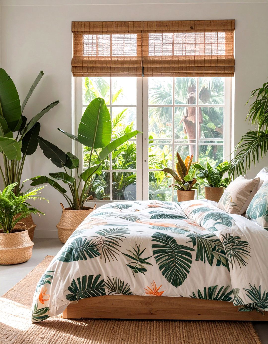 Tropical Bedroom Bamboo Blinds - 30 bedroom window ideas