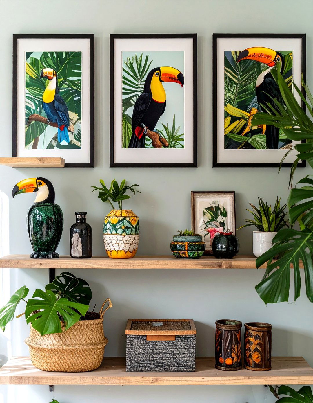Tropical Decor with Toucan and Parrot Accents - 30 tropical interior design ideas