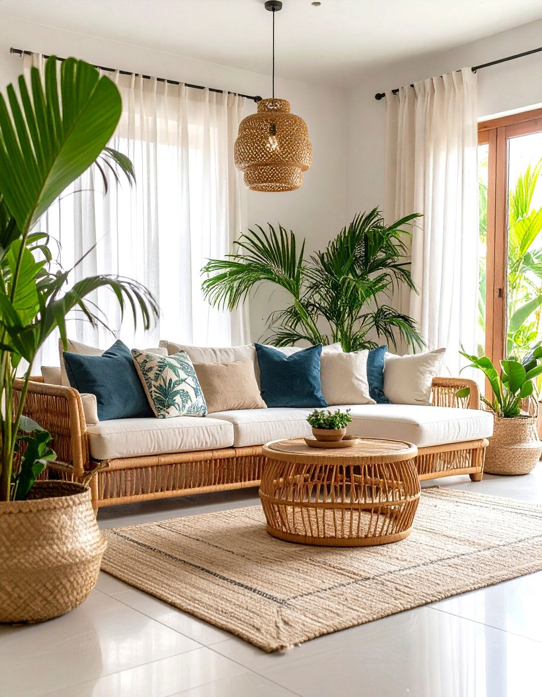 Tropical Island Living Room - 30 decorate living room ideas