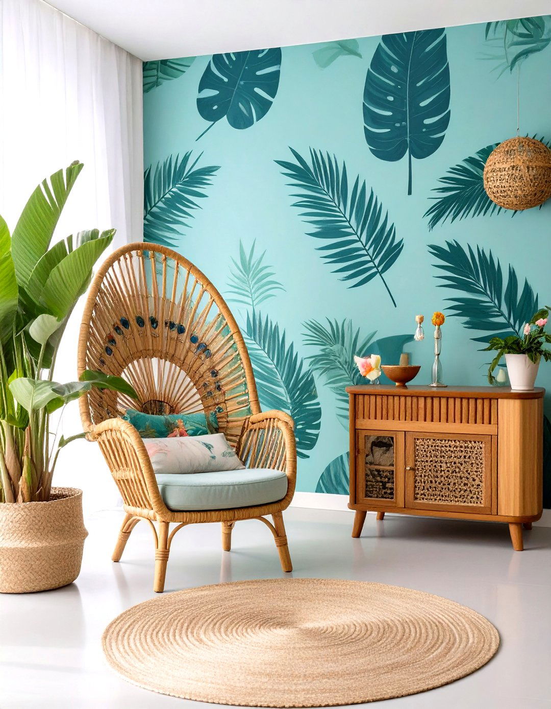 Tropical Kitsch Vintage Living Room - 30 vintage living room ideas