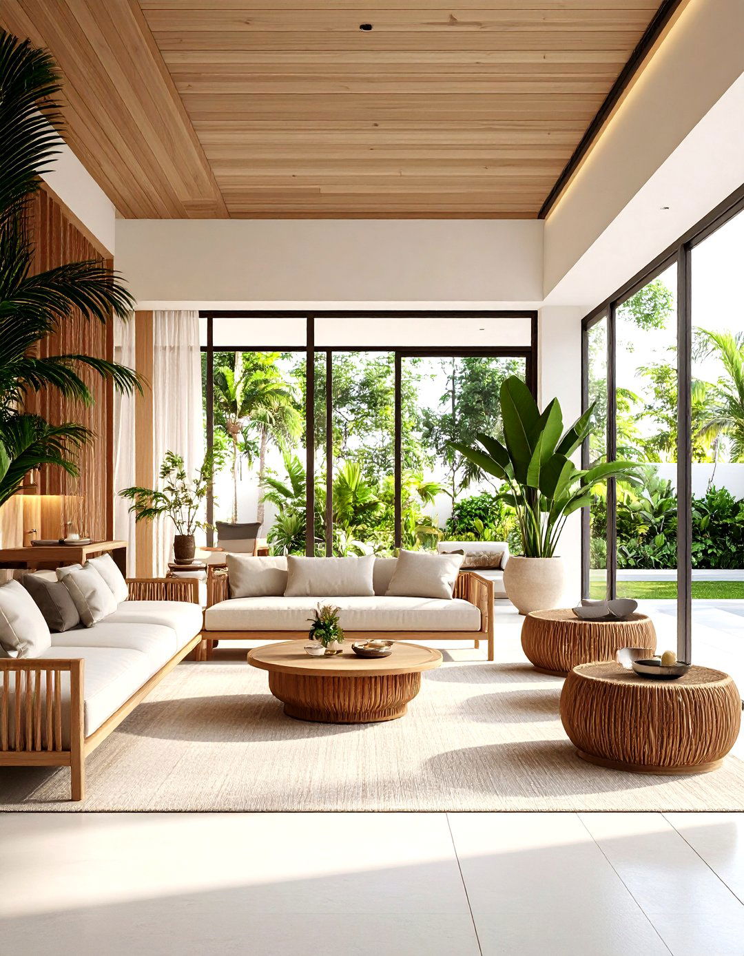 Tropical Modern Living Room - 30 elegant living room ideas