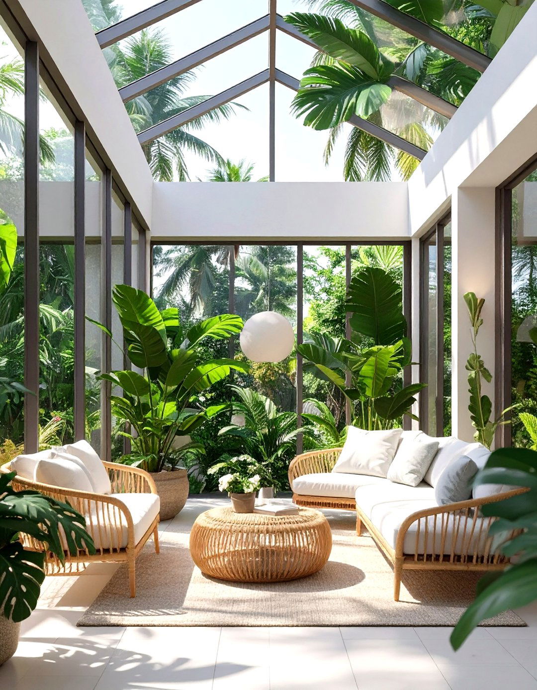 Tropical Modern Sunroom - 30 homestyler -house design 3d ideas