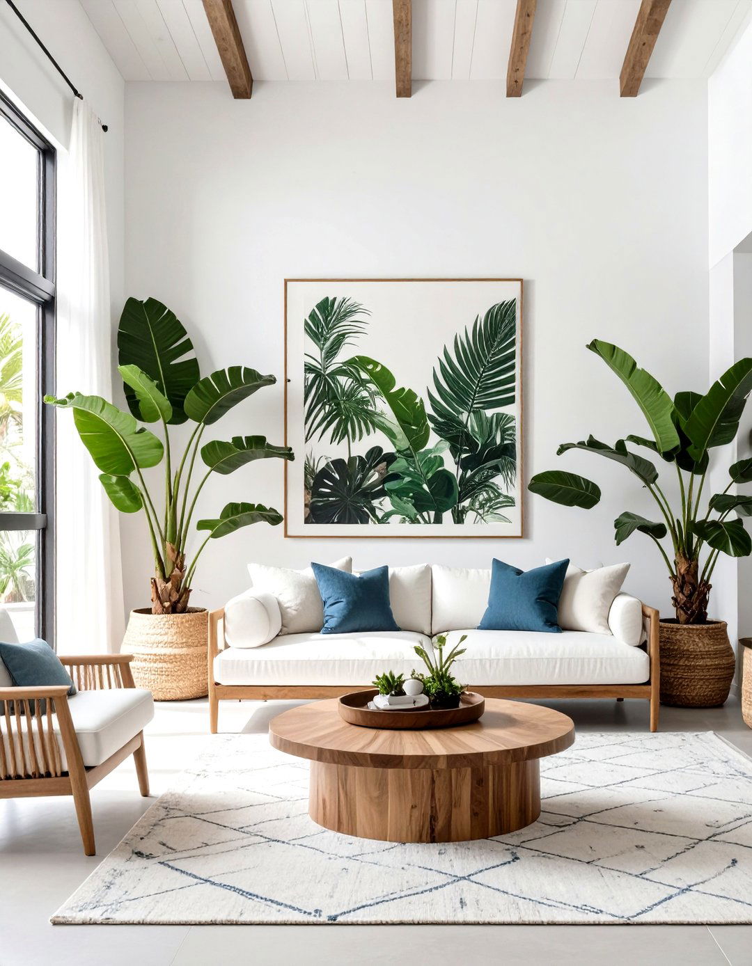 Tropical Modernism Living Room - 30 modern coastal living room ideas