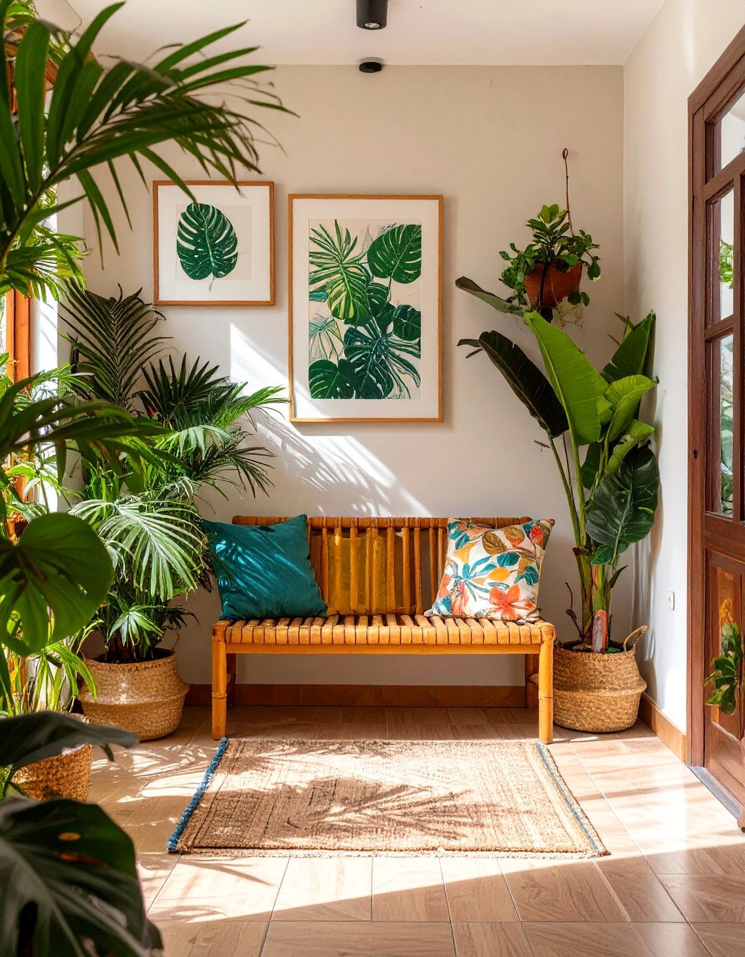 Tropical Oasis Entryway - 30 apartment entryway ideas