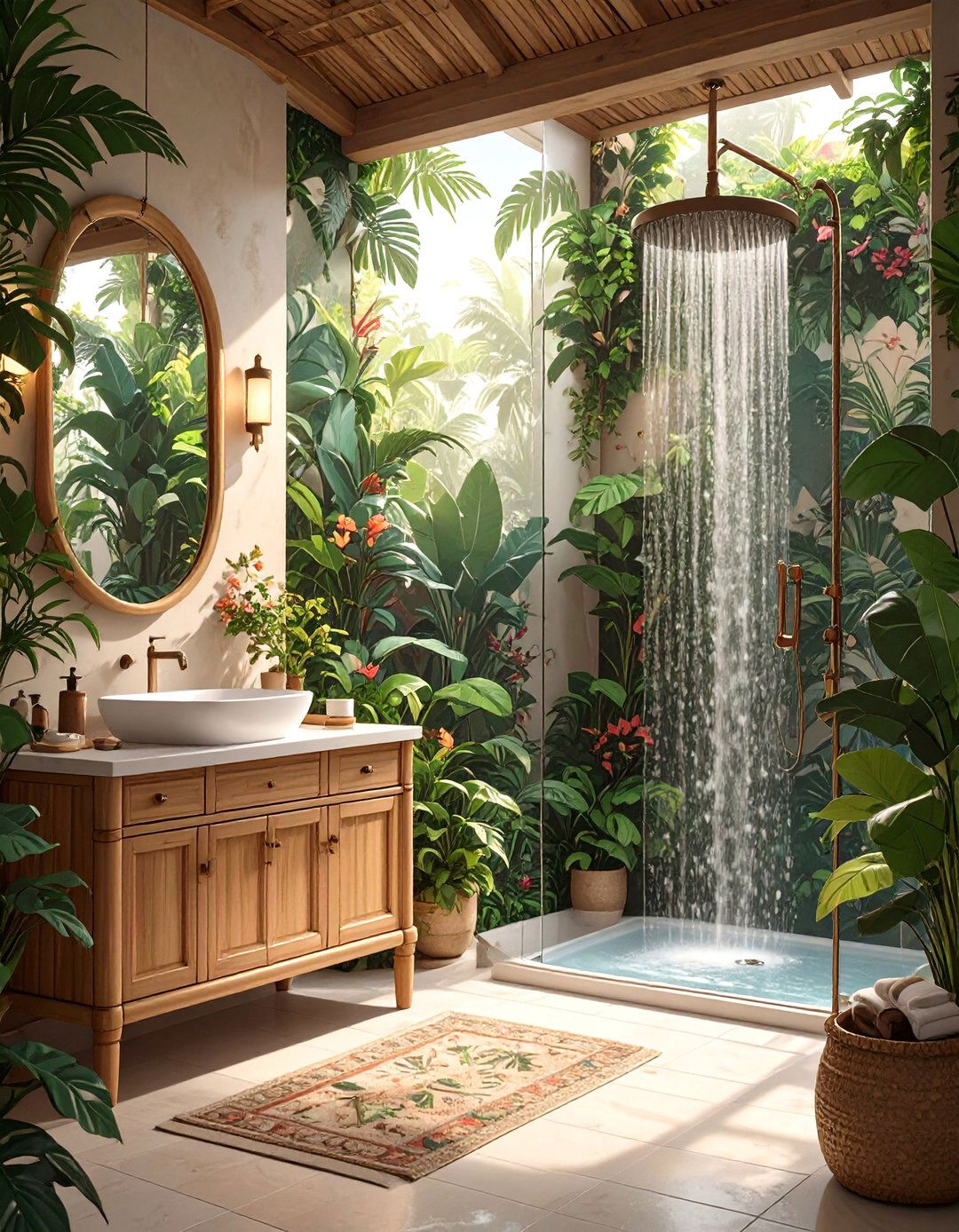 Tropical Paradise Bathroom - 30 bathroom remodel ideas 2023