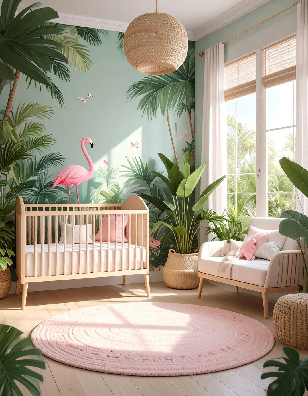 Tropical Paradise Bedroom - 30 baby girl bedroom ideas