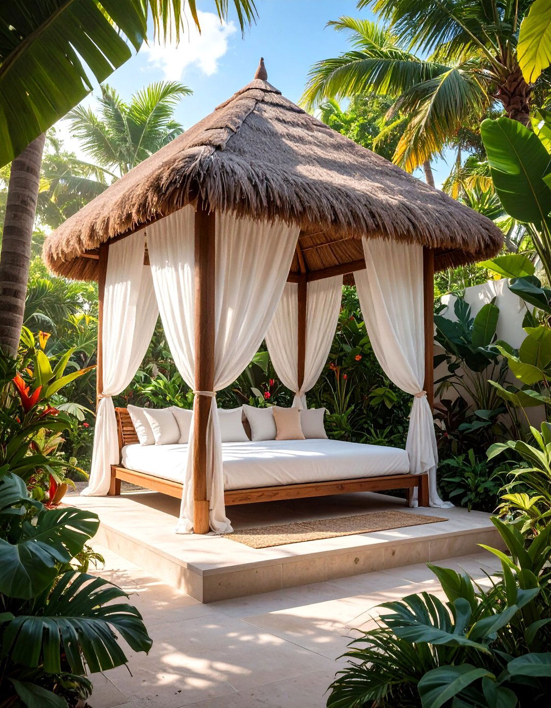 Tropical Paradise Cabana - 30 backyard seating ideas