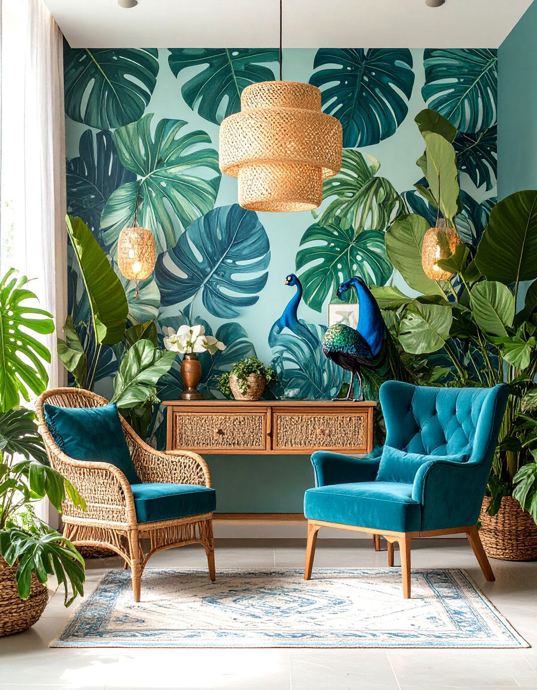 Tropical Paradise Entryway - 30 ai entryway makeover ideas