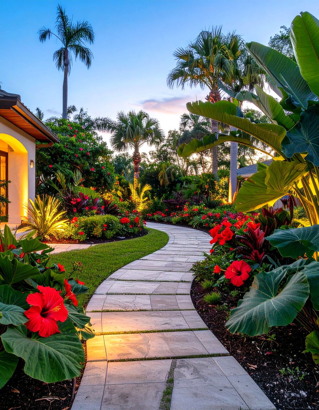 Tropical Paradise Florida Front Yard - 30 curb appeal florida front yard landscaping ideas