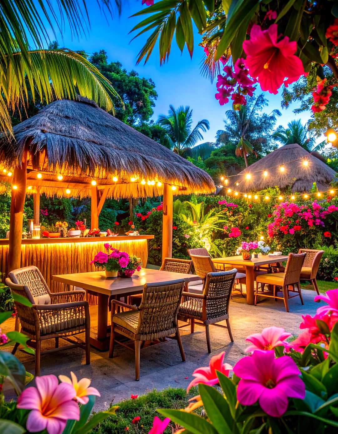 Tropical Paradise Garden Escape - 30 garden party ideas