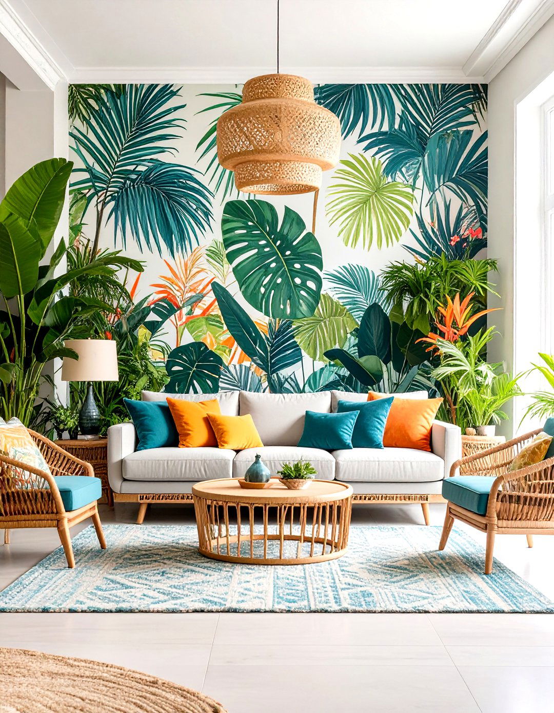 Tropical Paradise Living Room - 30 decor ideas for living room