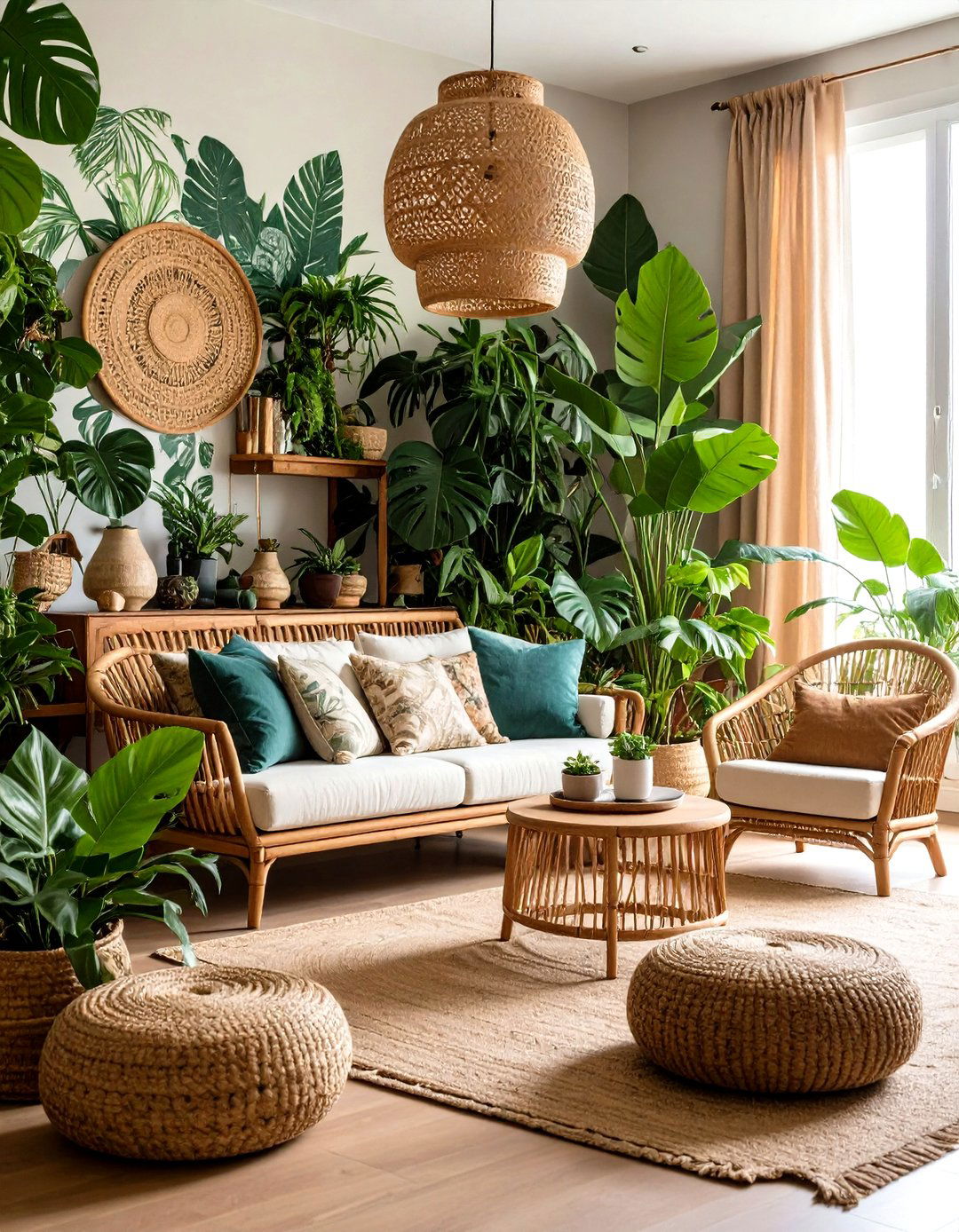 Tropical Paradise Living Room - 30 decoration ideas for living room