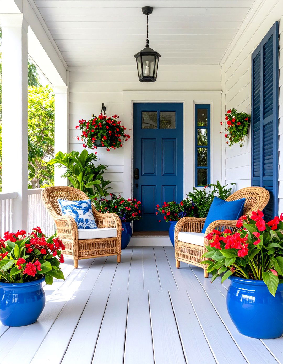 Tropical Paradise Porch - 30 front porch landscaping ideas