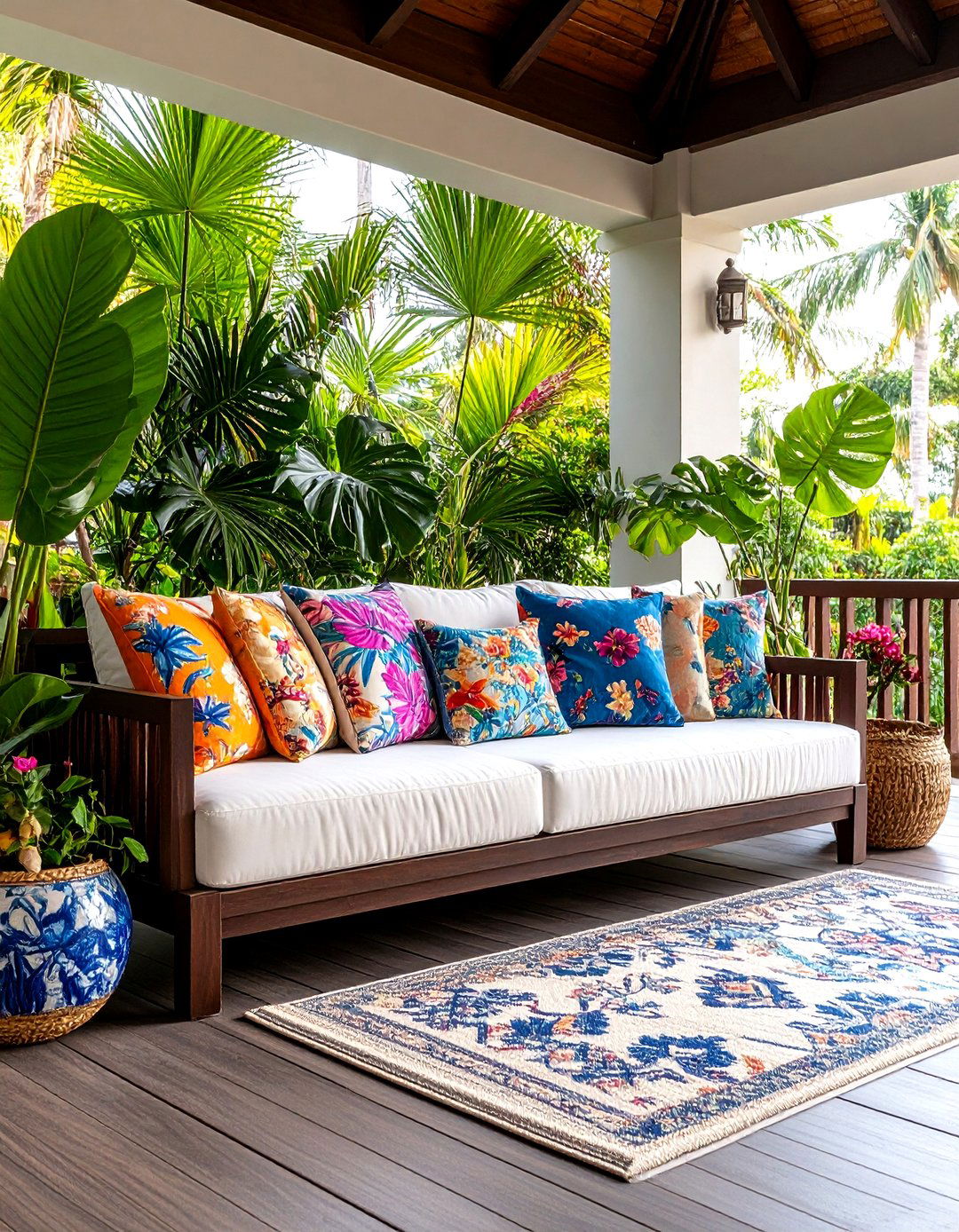 Tropical Paradise Porch - 30 front porch furniture ideas