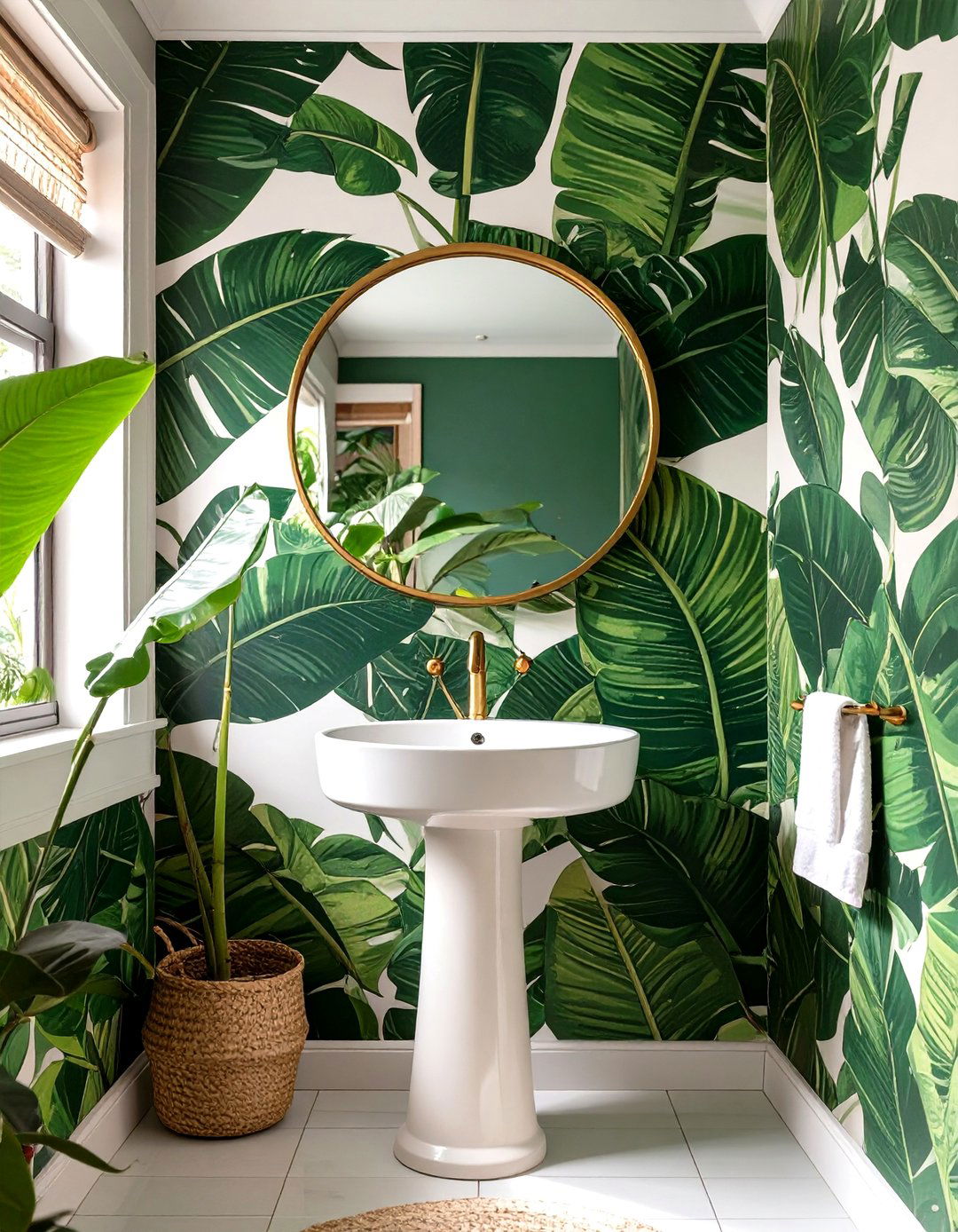 Tropical Paradise Powder Room - 30 interior design blog ideas