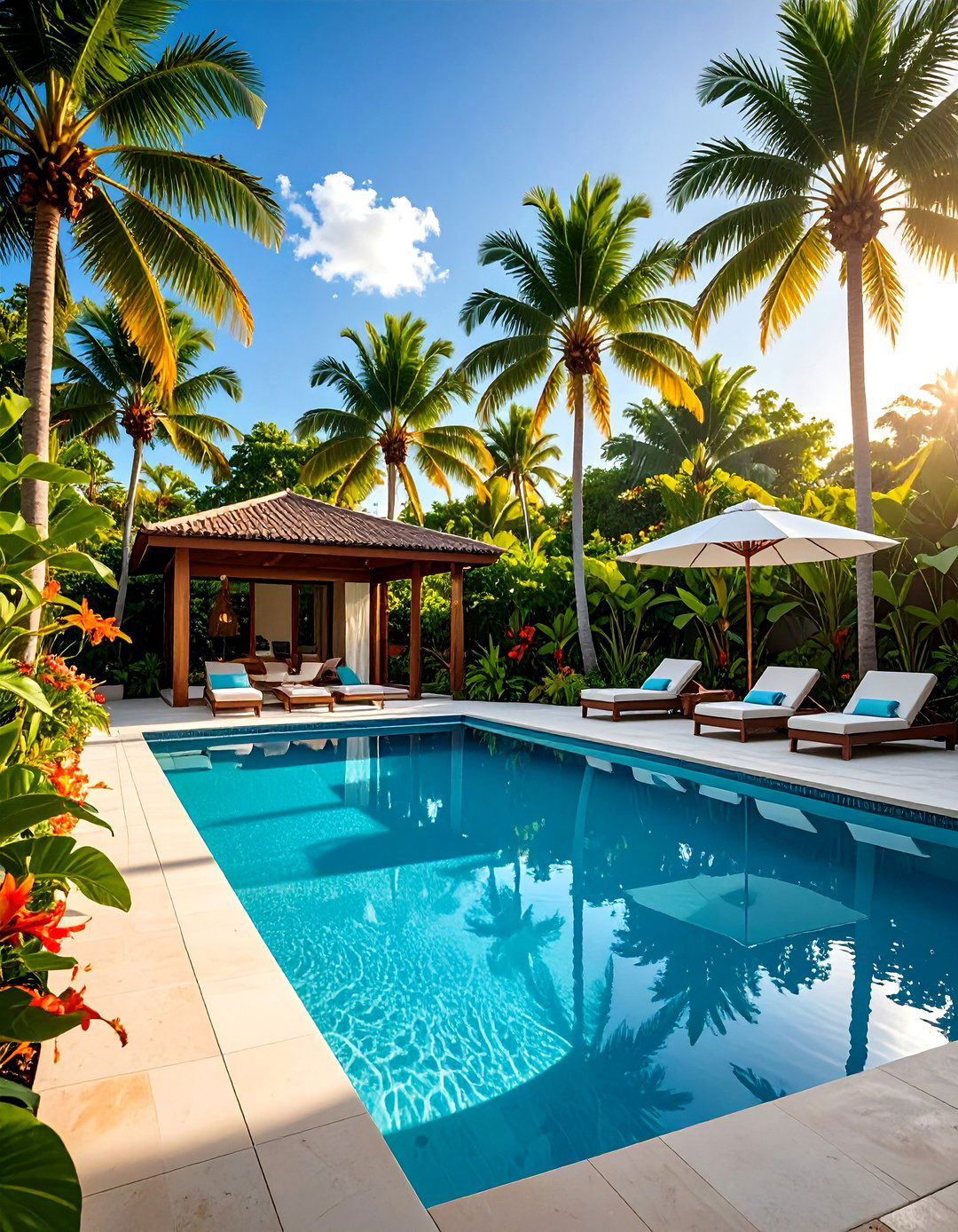 Tropical Plantings and Palm Trees - 30 pool landscape ideas