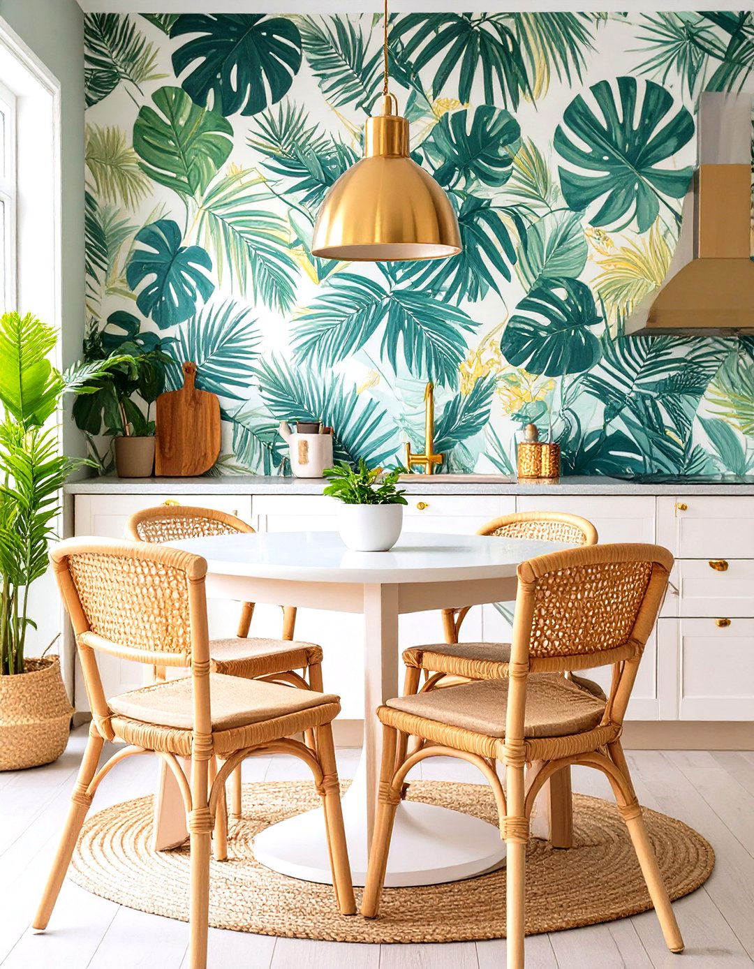 Tropical Print Kitchen Wallpaper - 30 kitchen wallpaper ideas