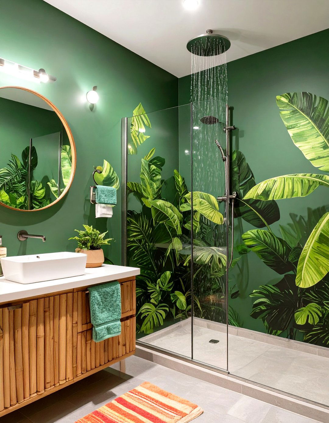 Tropical Rainforest Bathroom - 30 kids bathroom ideas