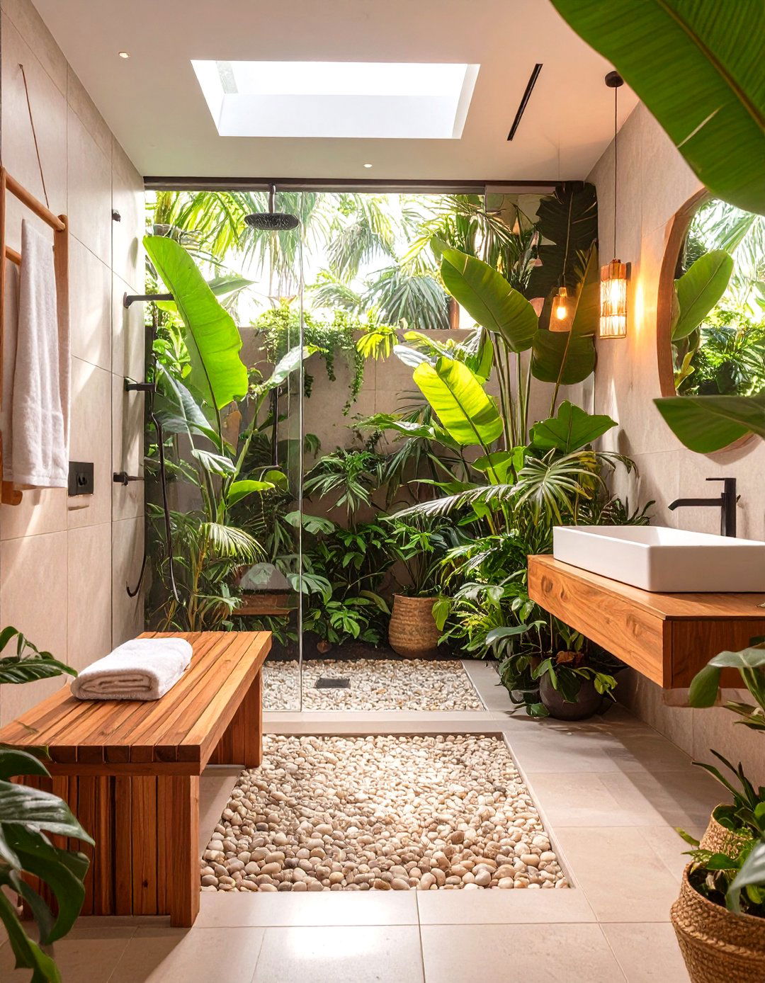 Tropical Spa Bathroom Oasis - 30 design bathroom online ideas