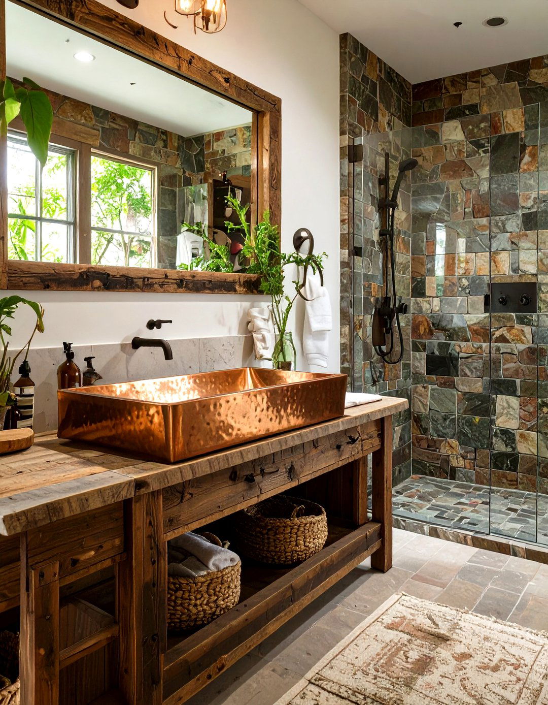 30 Rustic Shower Ideas for a Cozy Farmhouse Feel - We Love Home Blog