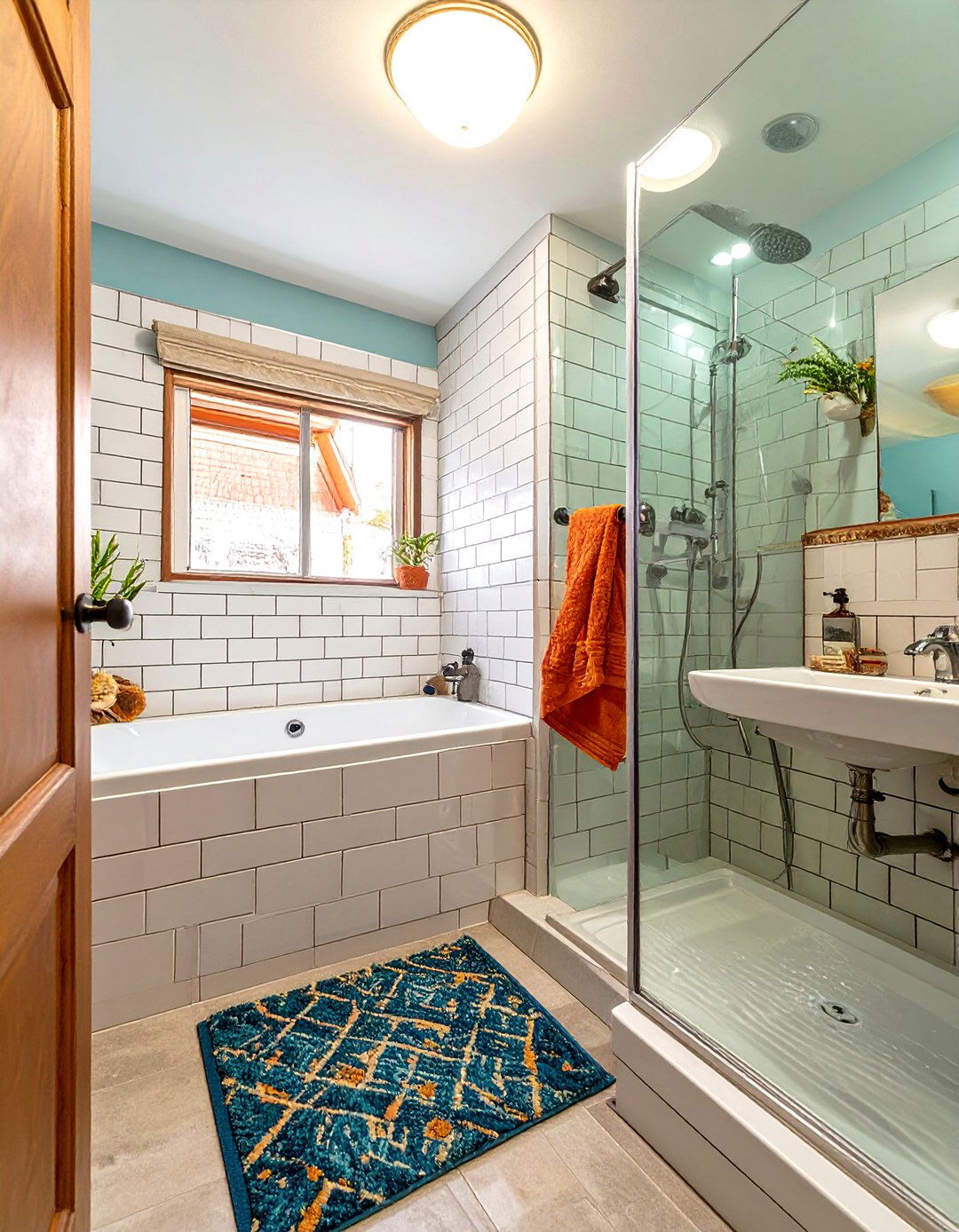 Tub and Shower Combination Layout - 30 small bathroom layout ideas